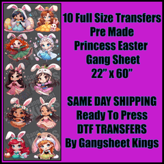Princess Easter Gangsheet