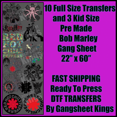 Red Hot Chili Peppers Gangsheet