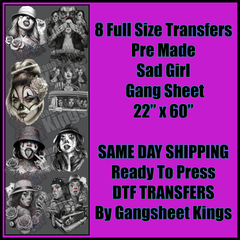 Sad Girl Gangsheet