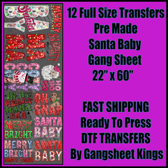 Santa Baby Christmas Gangsheet