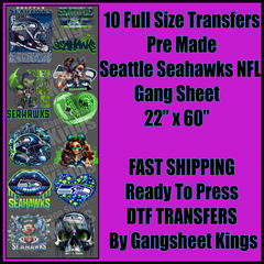 Seattle Seahawks NFL Gangsheet