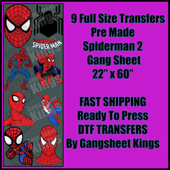 Spiderman 2 Gangsheet