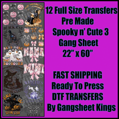 Cute n' Spooky 3 Halloween Gangsheet