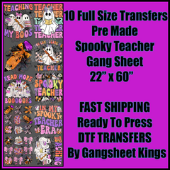 Spooky Teacher Gangsheet