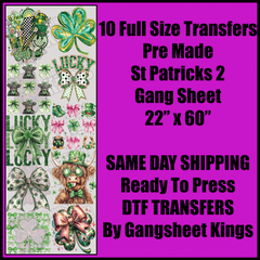 St. Patrick's 2 Gang Sheet