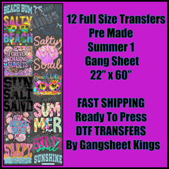 Summer 1 Gangsheet