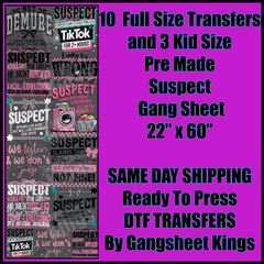 Suspect Gangsheet