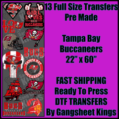 Tampa Bay Buccaneers Bucs Gangsheet