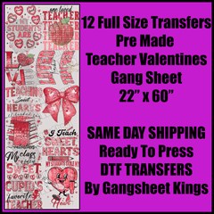 Teacher Valentine Gang Sheet