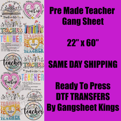 Teacher 1 Gang Sheet