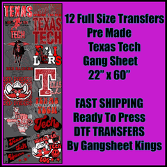Texas Tech Gangsheet