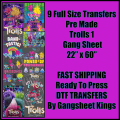 Trolls 1 Gangsheet