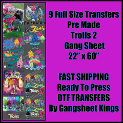 Trolls 2 Gangsheet