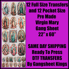 Virgin Mary Gang Sheet