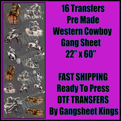 Western Cowboy Gangsheet