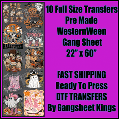 WesternWeen Halloween Gangsheet