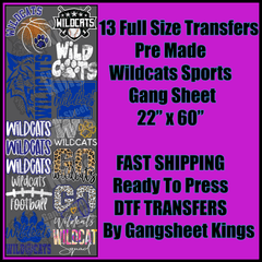 Wildcats Sports Gangsheet