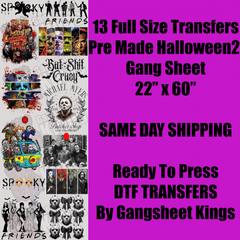 Halloween 2 Gang Sheet