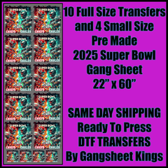 Superbowl 2025 NFL Gangsheet