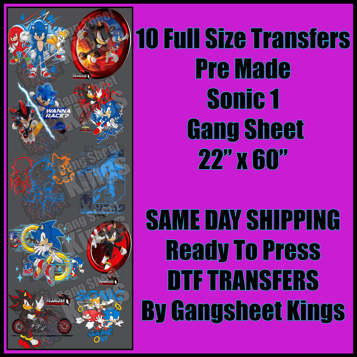 Sonic 1 Gangsheet