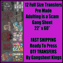 Adulting is a Scam Gangsheet