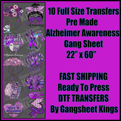 Alzheimer Awareness Gangsheet