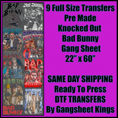 Bad Bunny Gangsheet