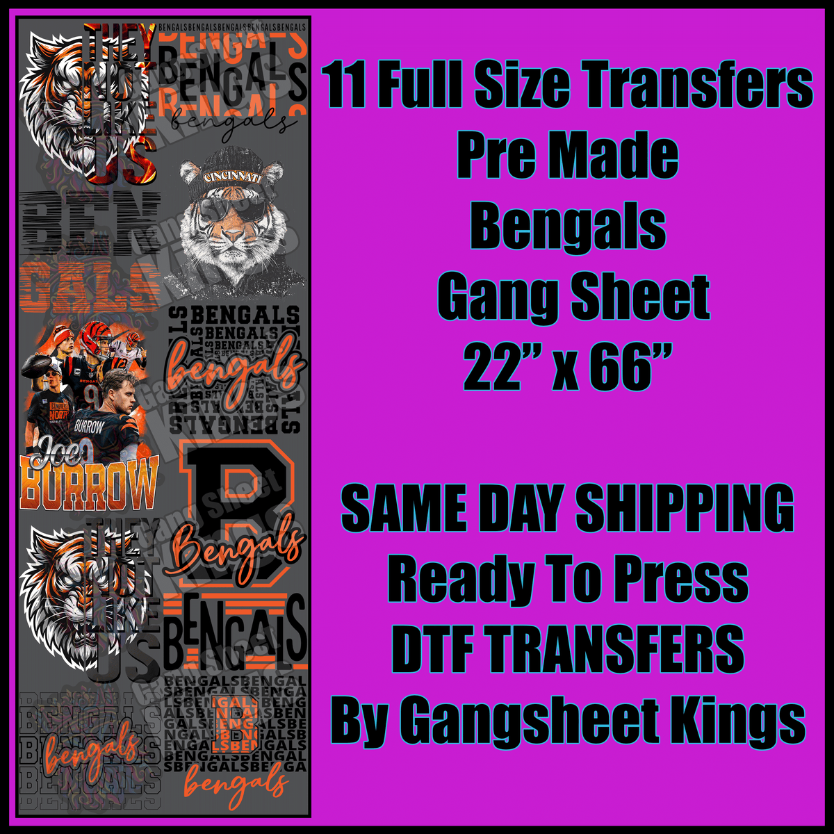 Bengals Gangsheet