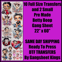 Betty Boop Gangsheet