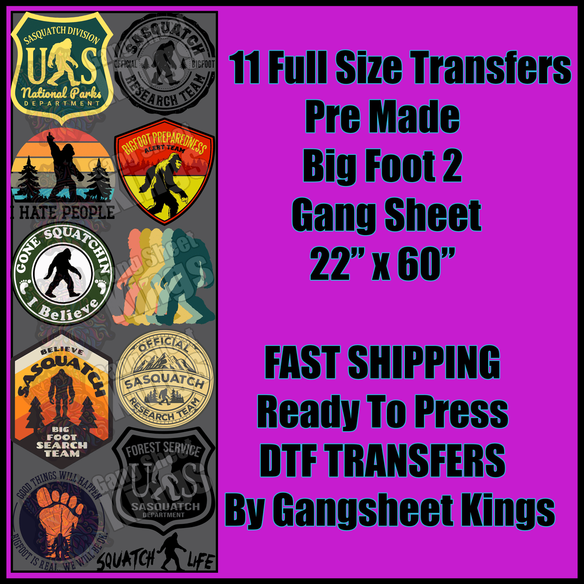 Big Foot 2 Gangsheet