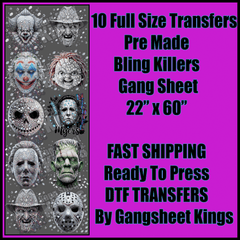 Bling Killers Halloween Gangsheet