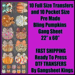 Bling Pumpkins  Gangsheet