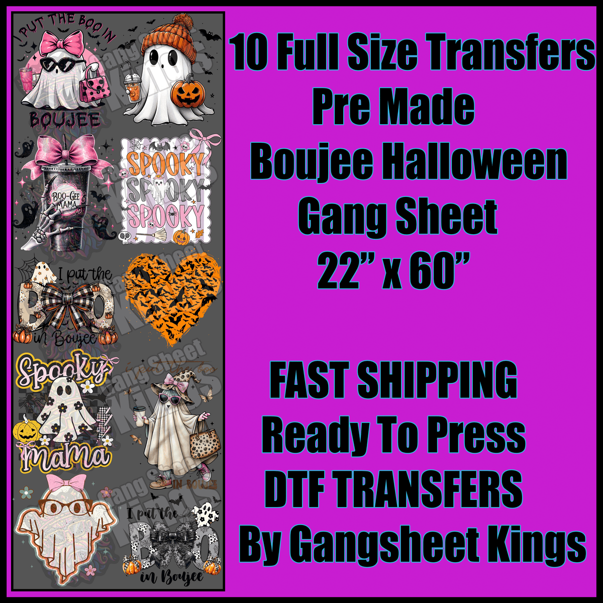 Boojee Halloween Gangsheet
