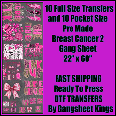 Killer Breast Cancer Gang Sheet