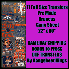 Broncos NFL Gangsheet