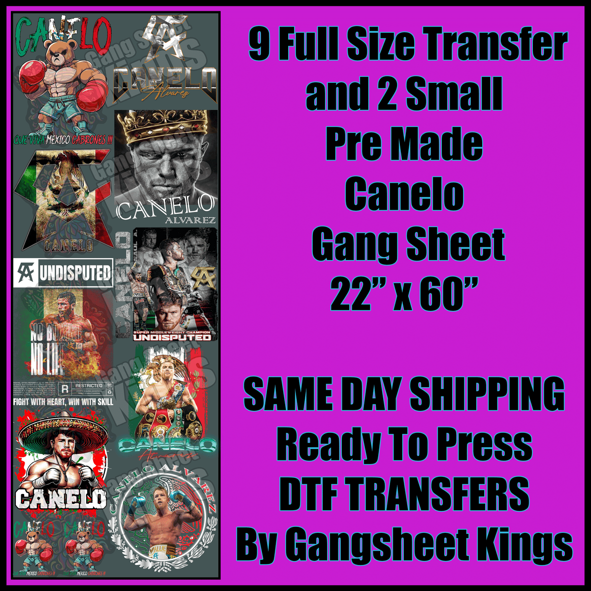 Canelo Gangsheet