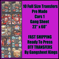 Cars 1 Gangsheet