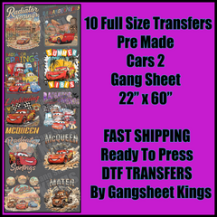 Cars 2 Gangsheet