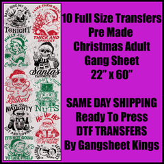 Adult Christmas Gang Sheet