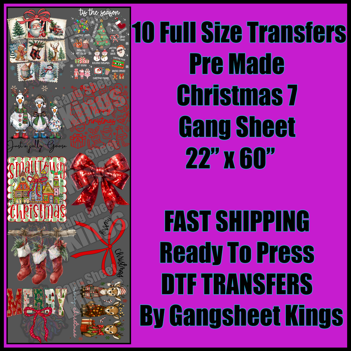 Christmas 7 Gangsheet