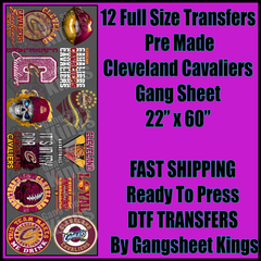 Cleveland Cavaliers NBA Gangsheet