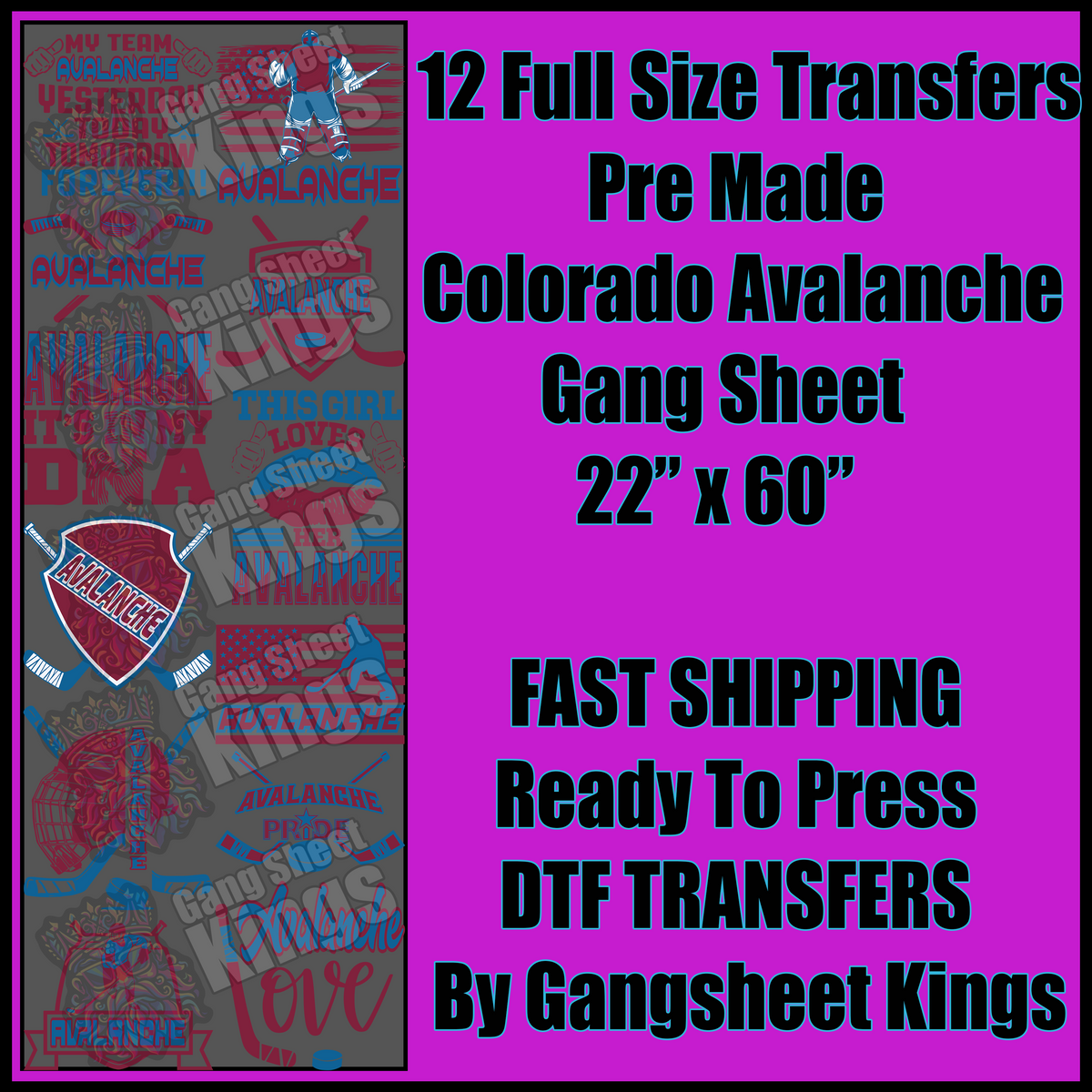 Colorado Avalanche Gangsheet