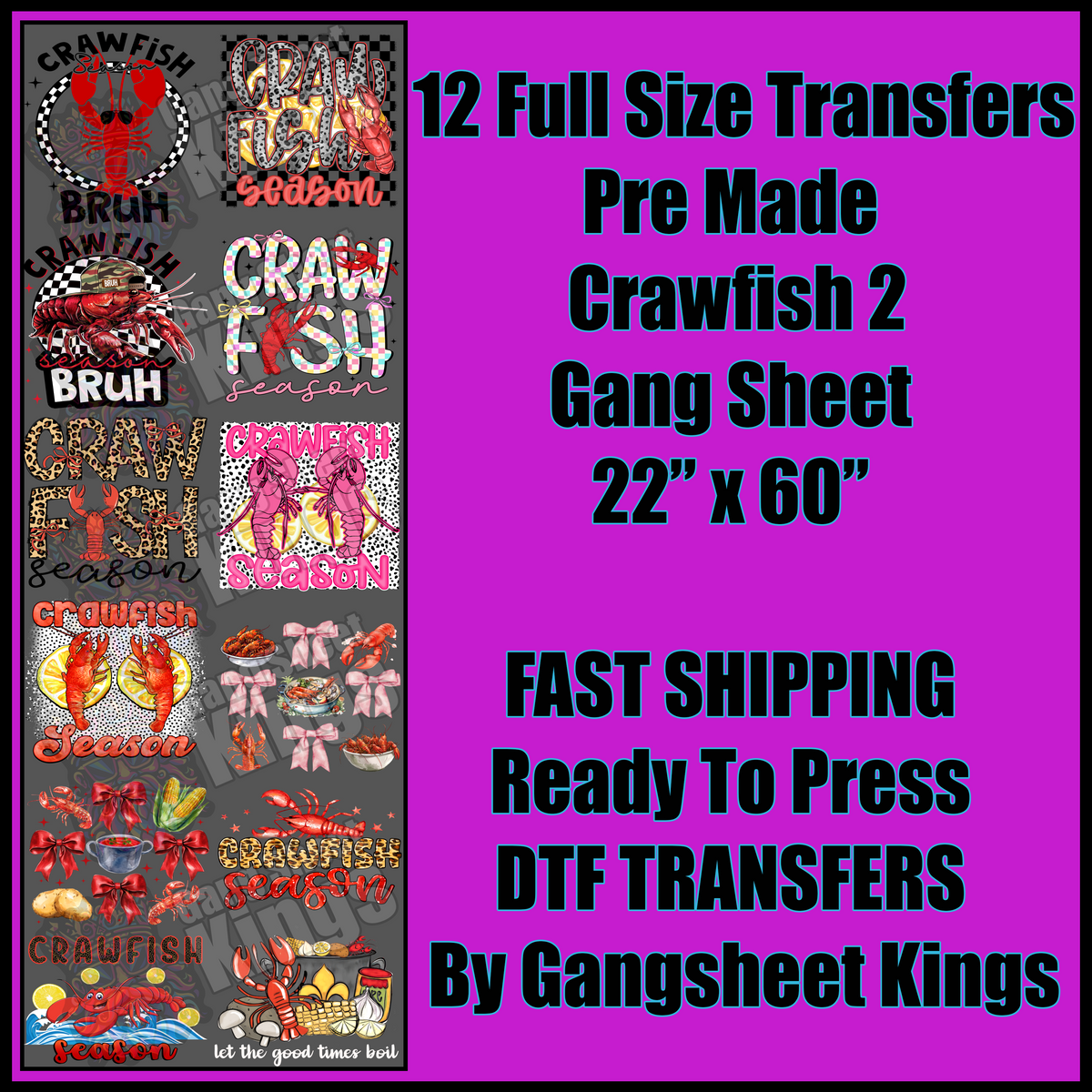 Crawfish 2 Gangsheet