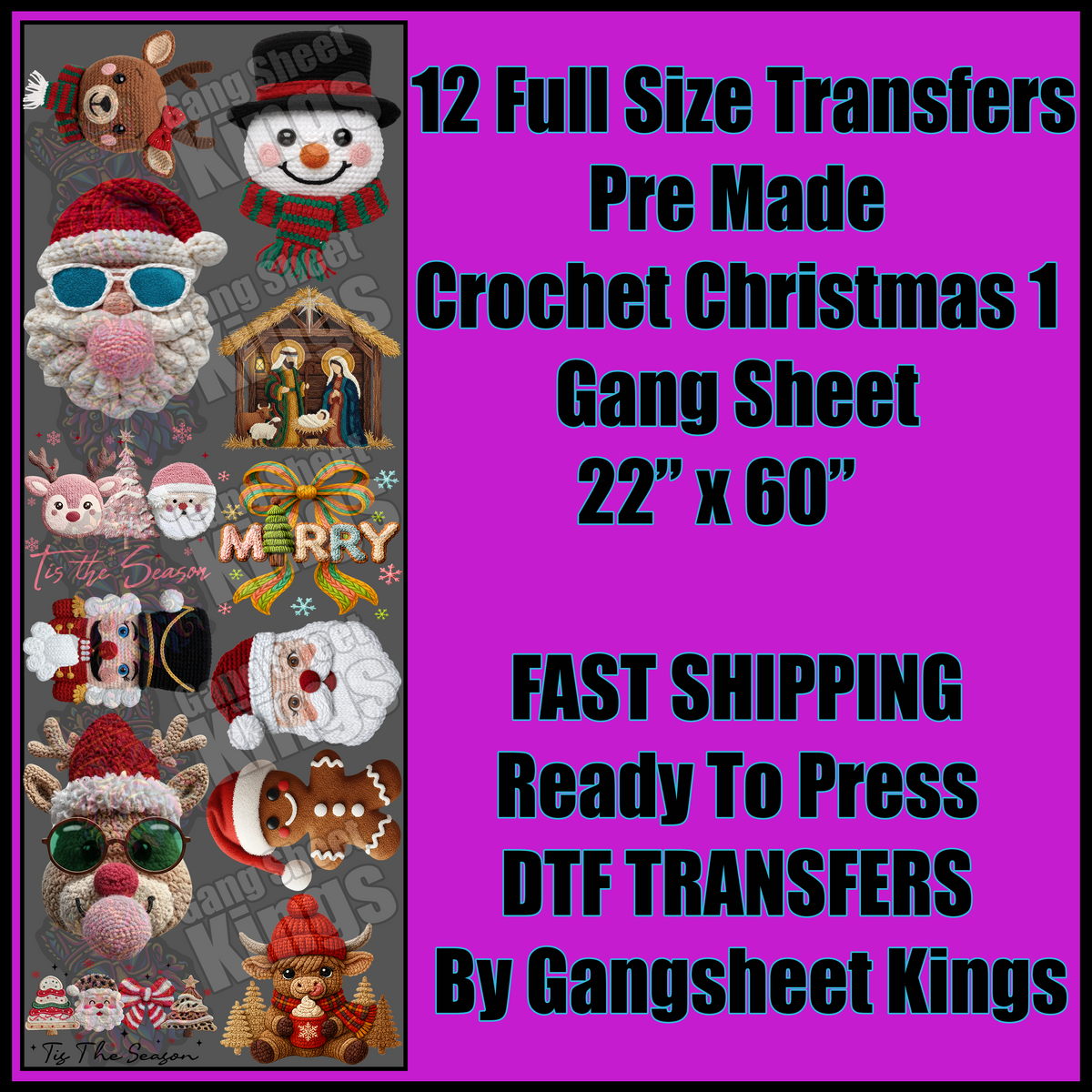 Crochet Christmas 1  Gangsheet