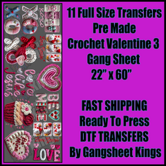 Crochet Valentine 3 Gangsheet