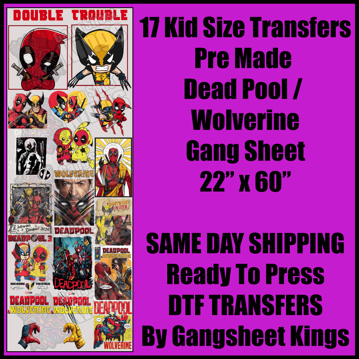 Dead Pool Gang Sheet