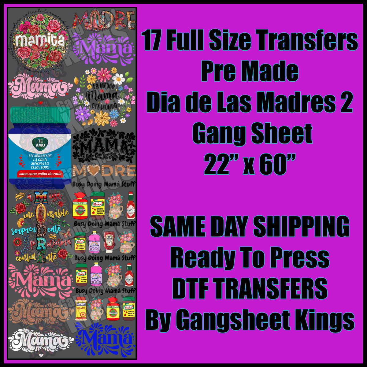 Dia de Las Madres 2 Gangsheet