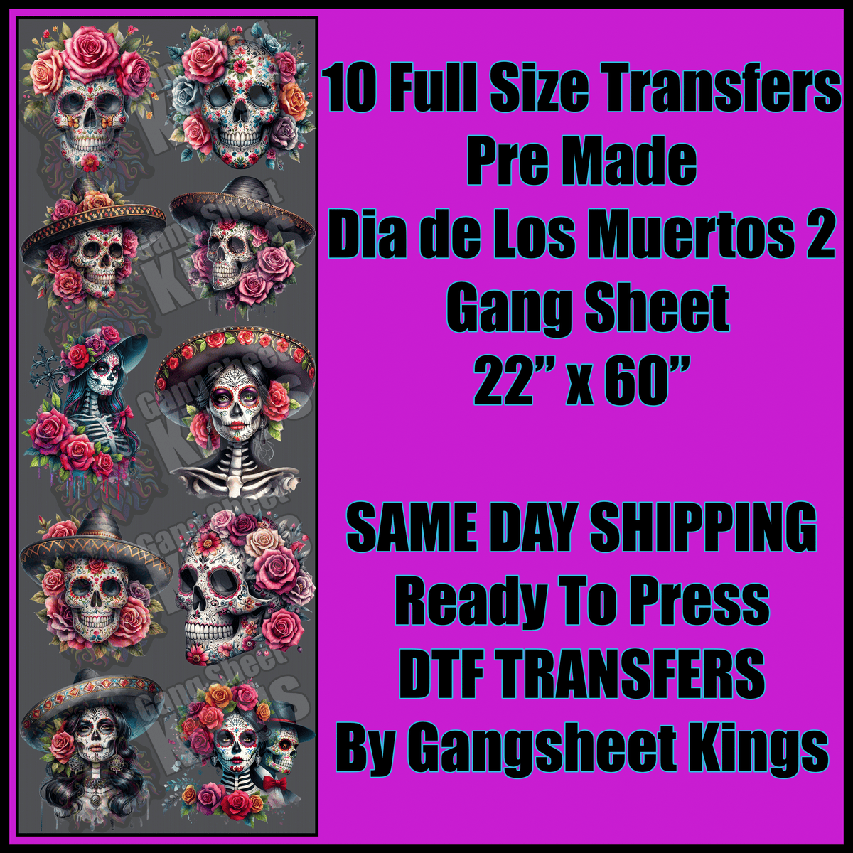 Dia de Los Muertos 2 Gangsheet