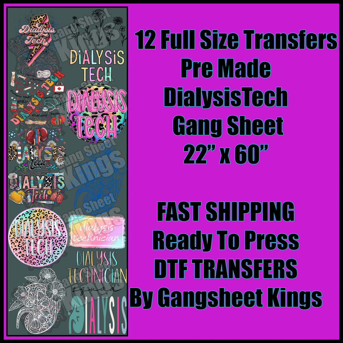 Dialysis Tech Gangsheet