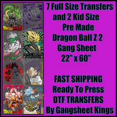Dragon Ball Z 2 Gangsheet